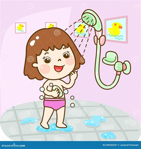 To Take A Shower Clipart