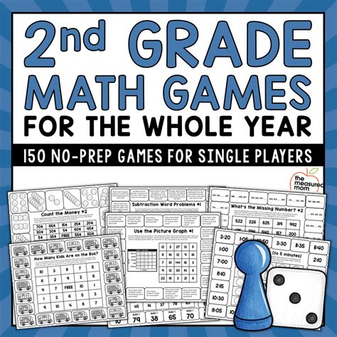 Second Grade No Prep Math Games For The Year The Measured Mom