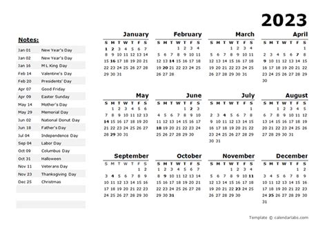 2023 Calendar With Holidays Printable Free Get Calendar 2023 Update