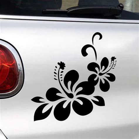 Flower Floral Auto Decal Sticker Self Adhesive Car Body Window