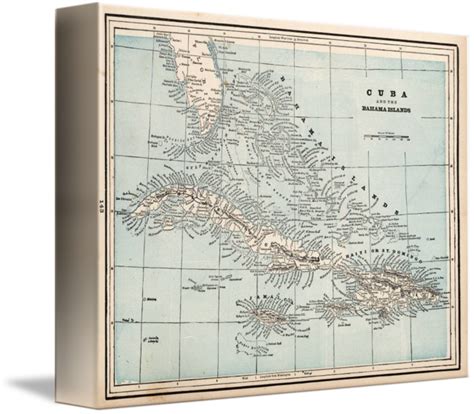 Vintage Map Of The Caribbean 1893 By Alleycatshirts Zazzle