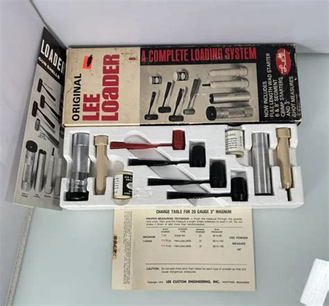 Rare Vintage Lee Loader Ga Gauge Mag Magnum Shell Hand Loader Complete Picclick