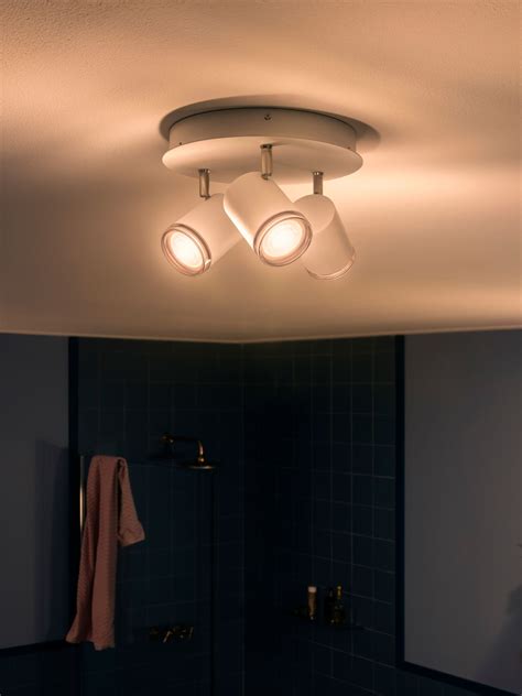 1,380 bathroom ceiling spotlight products are offered for sale by suppliers on alibaba.com, of which spotlights accounts for 12%, downlights accounts for 9%, and led track lights accounts for 1. Philips Hue White Ambiance Adore LED Triple Bathroom ...