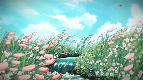 Flowers Water Stream Ghibli Live Wallpaper Moewalls