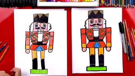 How To Draw A Christmas Nutcracker - Art For Kids Hub