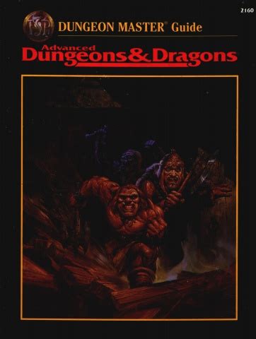 Tsr Dungeon Master Guide Black Revised Printing