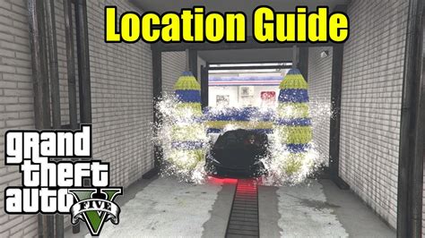 Gta 5 All Car Wash Locations Map Location Youtube