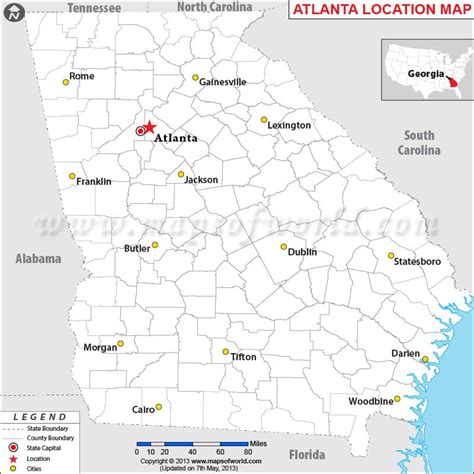 Maps Usa Map Atlanta