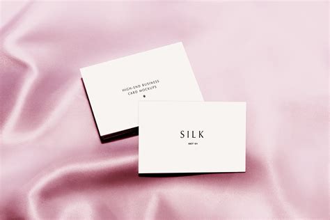 popular silk paper mockup  mockup