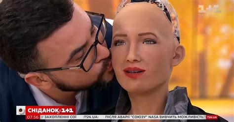 Robot Who Rejected Kiss From Will Smith Allows Man To Peck Her On The Cheek In Weird Tv Moment