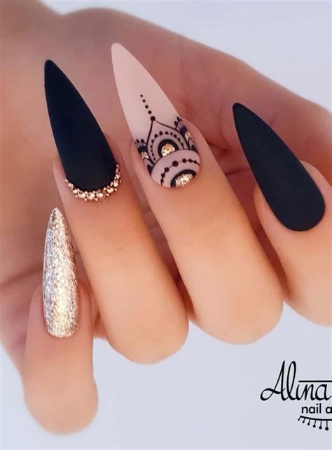 Beautiful Stiletto Nails Art Designs And Acrylic Nails Ideas Lily Fashion Style
