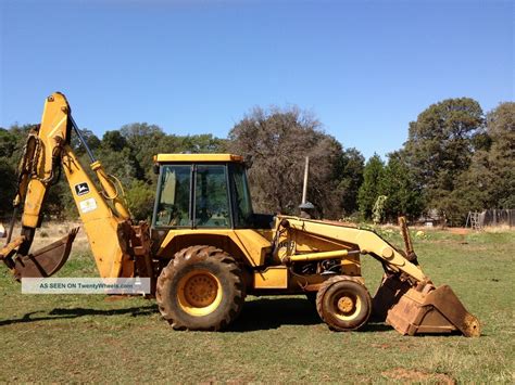 1986 John Deere 610c Backhoe Loader Ext Hoe 4 In One Bucket 4x4