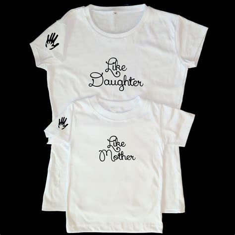 matching mother and daughter t shirt set like by littleandlarge