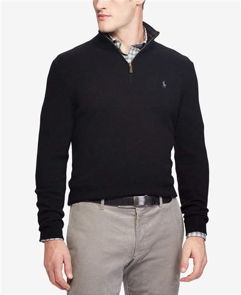 Polo Ralph Lauren Men S Cashmere Blend Quarter Zip Sweater Reviews