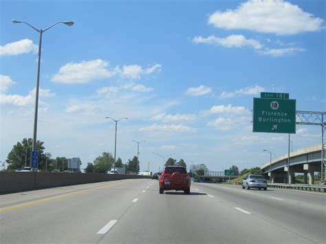 Kentucky Interstate 71 Northbound Cross Country Roads