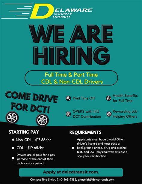 Employment Opportunities - Delaware County Transit
