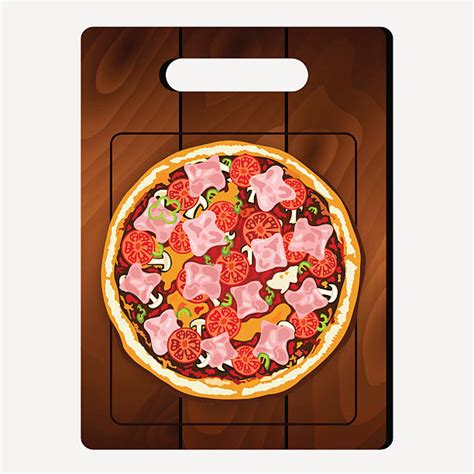 Margherita Pizza On White Illustrations Royalty Free Vector Graphics
