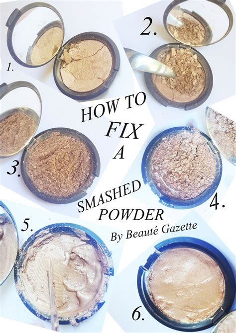 Beauté Gazette Makeup Magic How To Fix A Smashed Powder Compact