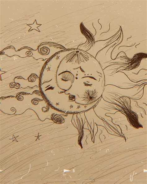 Dibujo Luna Y Sol En 2020 Dibujos De La Luna Luna