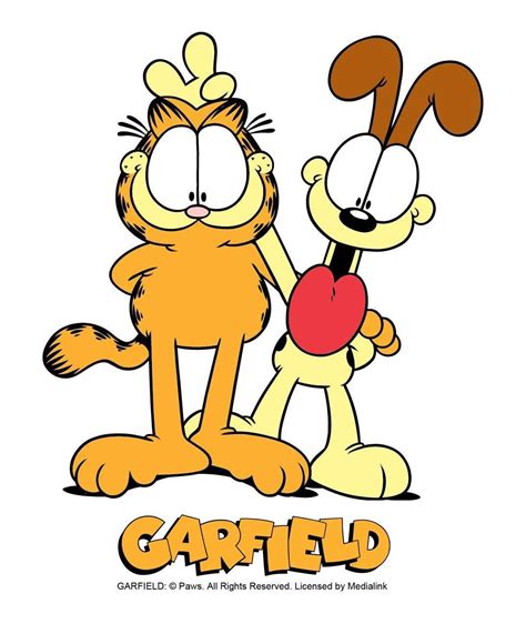 Garfield Et Odie Garfield Cartoon Garfield And Odie Cute Coloring Pages