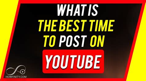What Is The Best Time To Post On Youtube Youtube