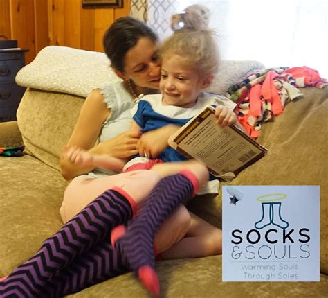 Matching Mother Daughter Socks Warn By A Supporter Of Socks And Souls