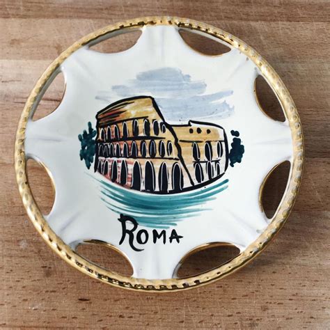 Retro Roma Plate Etsy Retro Italian Plates Plates