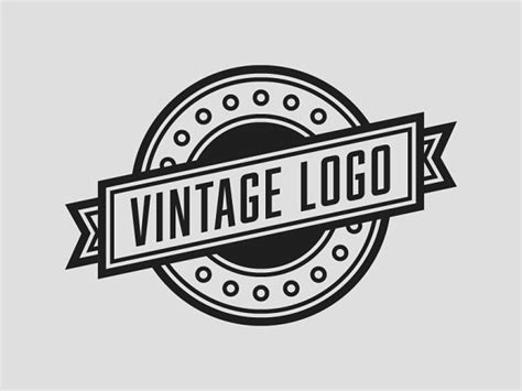 The Vintage Logo Template Psd Logo Templates Creative Market