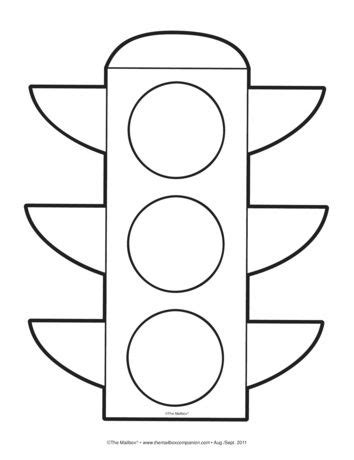 This traffic light and stop sign coloring page features a picture of a traffic light and a stop sign to color. Traffic Light, Lesson Plans - The Mailbox | Traffic light ...