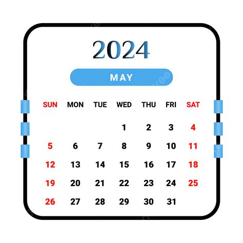 2024 年 5 月日曆 黑色和天藍色獨特形狀 向量 2024年日历 月曆 2024年5月向量圖案素材免費下載，png，eps和ai素材