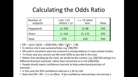 Odds ratio and relative risk - YouTube