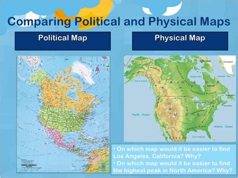 The Difference Between A Physical Map And A Political