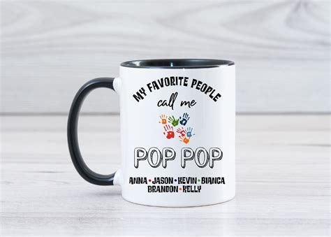 Personalized Pop Pop Ts Personalized Pop Pop Coffee Mug Pop Etsy
