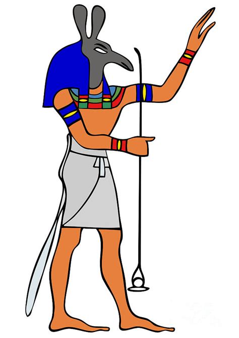 God Of Ancient Egypt Seth Digital Art By Michal Boubin