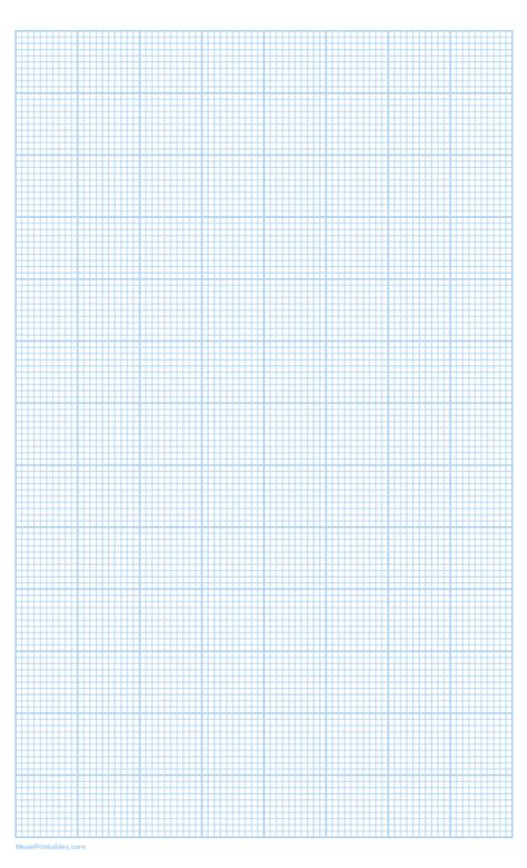 Printable 10 Squares Per Inch Light Blue Graph Paper For Legal Paper