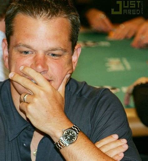 Celebrities Wearing Rolex Explorer Watches Matt Damon Ashton