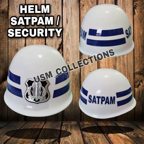 Helm Satpam Helm Security Helm Logo Satpam Lazada Indonesia