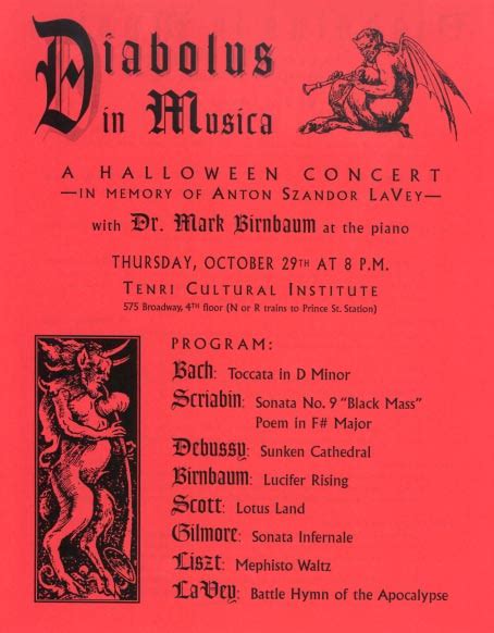 Diabolus In Musica Church Of Satan