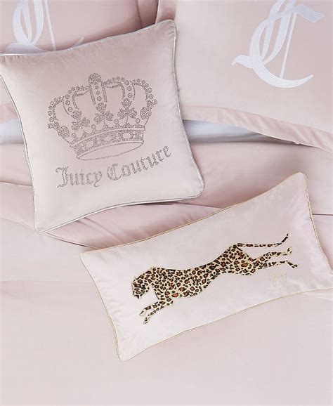 Juicy Couture Velvet Rhinestone Crown 20 X 20 Throw Pillow And Reviews