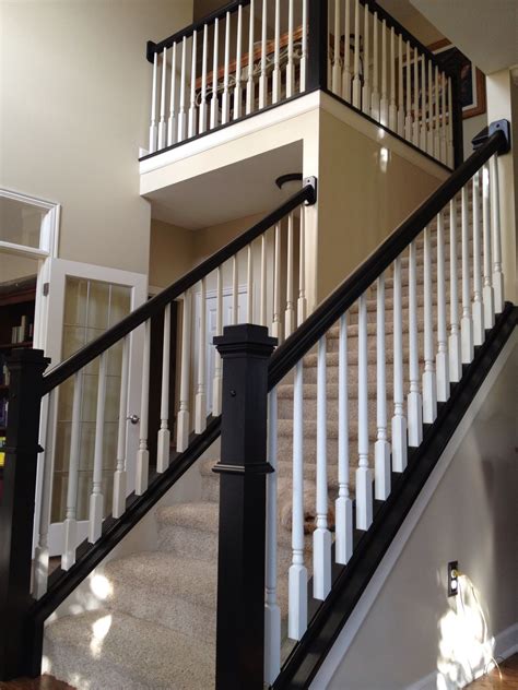 Step Up Your Staircase Black Stair Railing White Staircase Black