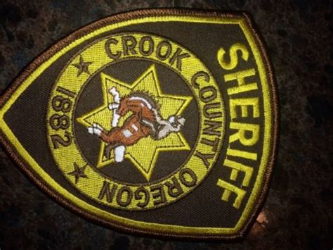 Crook County Oregon Sheriff Patch Antique Price Guide Details Page