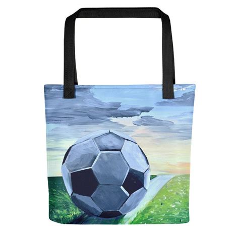 Soccer Tote Bag Soccer Ball Soccer Bag Soccer Art Soccer Etsy