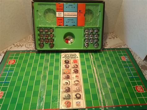 Nfl All Pro Football Board Game Vintage 1967 By Ideal Ebay