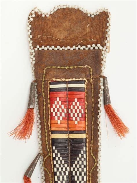 Fe003015 Knife Sheath 1700s Unknown Detail 2 Native American