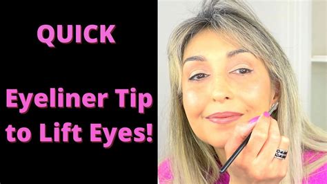 Easy Eyeliner Trick To Lift Eyes Over 40 Youtube