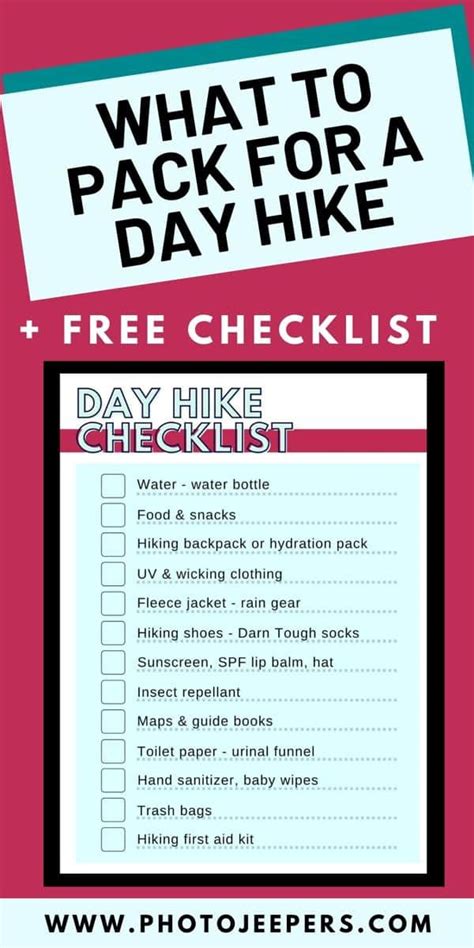 What To Bring On A Hike The Ultimate Day Hike Packing List