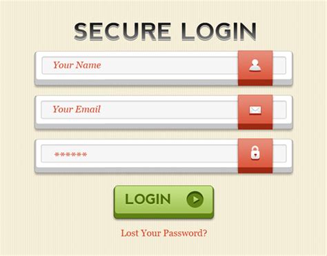 20 Useful Login Page Template Free Psd Files The Design Work