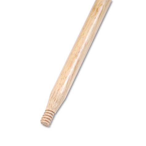 Boardwalk Metal Tip Threaded Hardwood Broom Handle 1 18 In Dia X 60 In Natural 1ea Aft