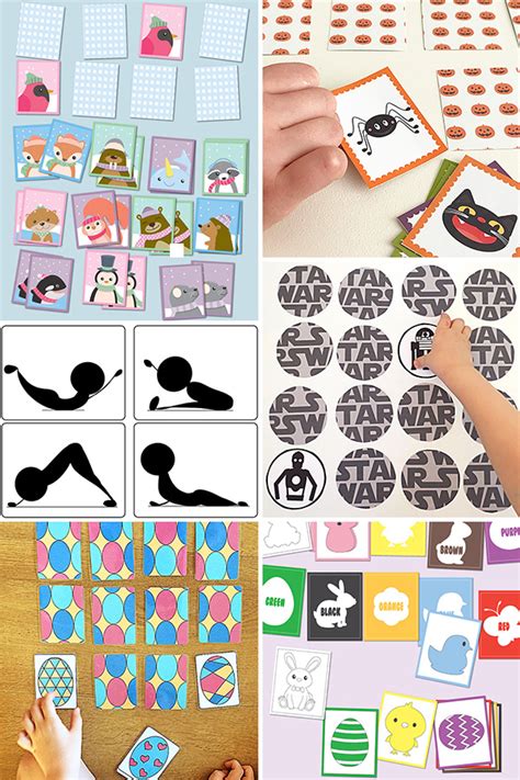 21 Free Printable Memory Matching Games For Kids