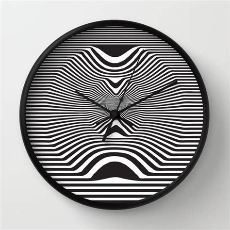 Pop Art Optical Illusion Wall Clock By George Peters Society6 Art